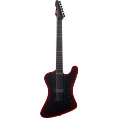 Ltd LTD PHX-7 Baritone Black Metal Red Burst Satin - Vue 1